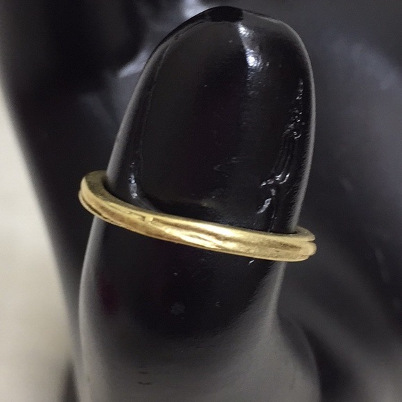 🌹7pc Matted Gold Tone Stacking Rings Set - Picture 6 of 12